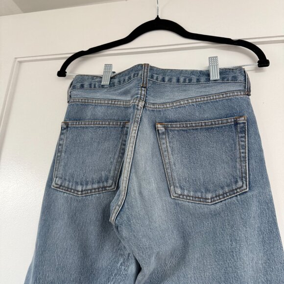 Balenciaga Archetype Denim Jeans Blue Sz 26 Straight Leg High Rise - Picture 10 of 11